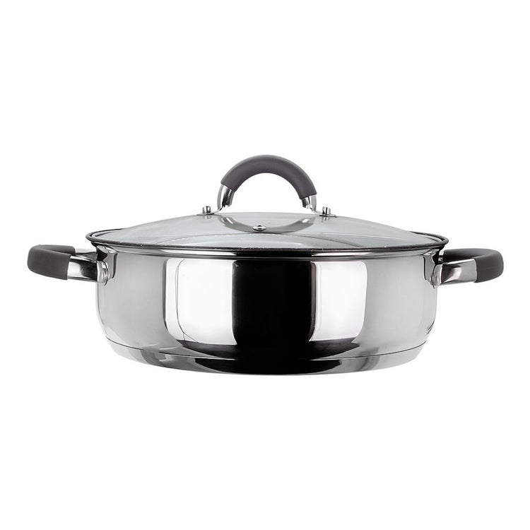 Cacerola de acero inoxidable con antiadherente mármol gris 3.800 litros ATS-127 Qualité
