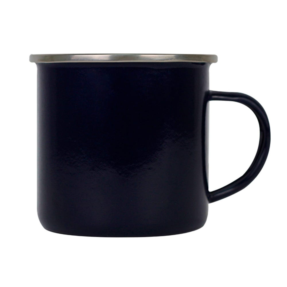 Pocillo peltre con arillo de acero inoxidable 8 cm