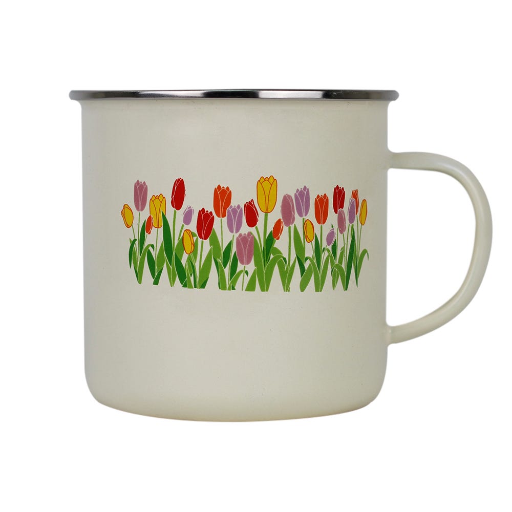 Pocillo peltre con arillo de acero inoxidable 10 cm