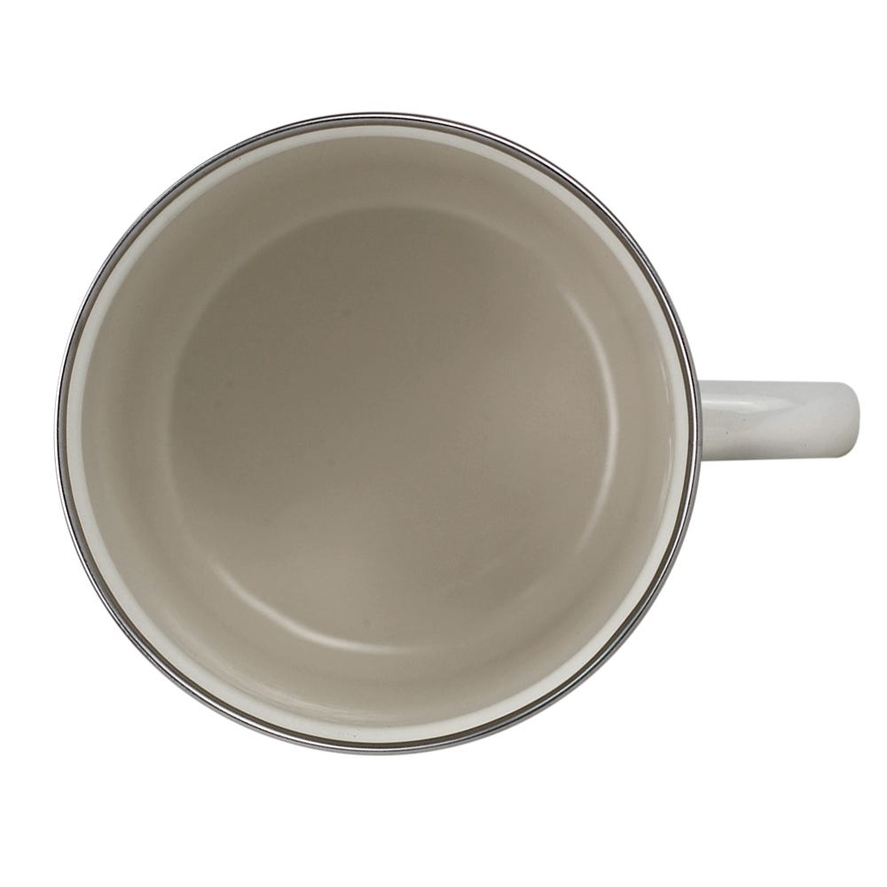 Pocillo peltre con arillo de acero inoxidable 10 cm