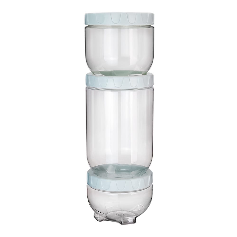 Juego de contenedores de plástico apilables 3 piezas 500-3102/4/6-24 Home Sweet Home