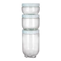 Juego de contenedores de plástico apilables 3 piezas 500-3102/4/6-24 Home Sweet Home