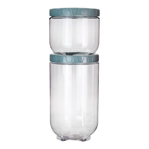 Juego de contenedores de plástico apilables 2 piezas 500-3105/7-24 Home Sweet Home