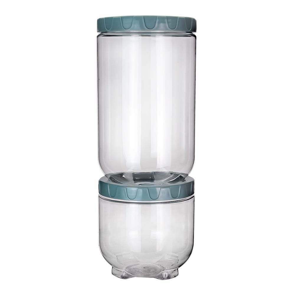 Juego de contenedores de plástico apilables 2 piezas 500-3105/7-24 Home Sweet Home