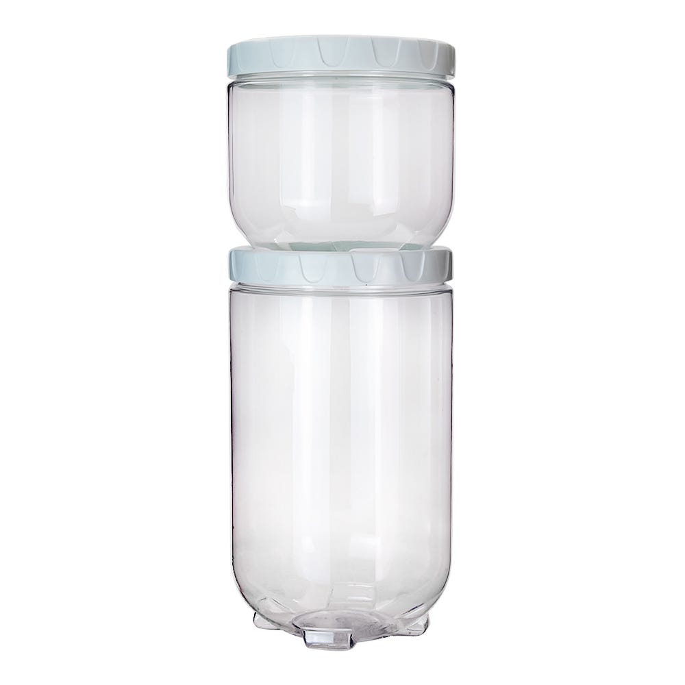 Juego de contenedores de plástico apilables 2 piezas 500-3105/7-24 Home Sweet Home