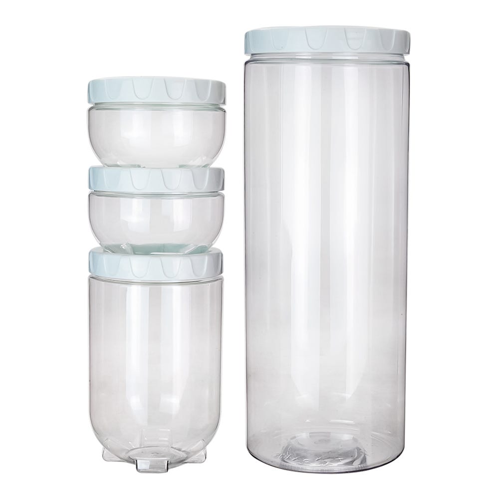 Juego de contenedores de plástico 4 piezas 500-3201-24 Home Sweet Home