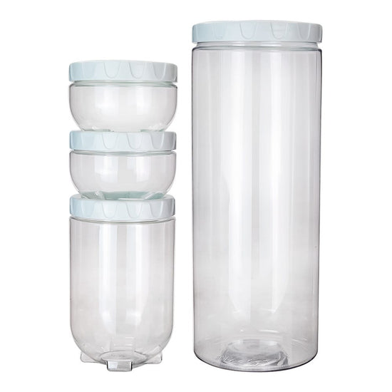 Juego de contenedores de plástico 4 piezas 500-3201-24 Home Sweet Home