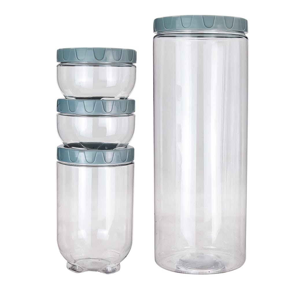 Juego de contenedores de plástico 4 piezas 500-3201-24 Home Sweet Home