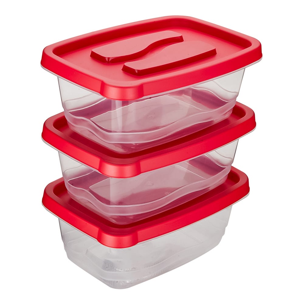 Juego de contenedores de plástico 3 piezas 200-8033 Home Sweet Home