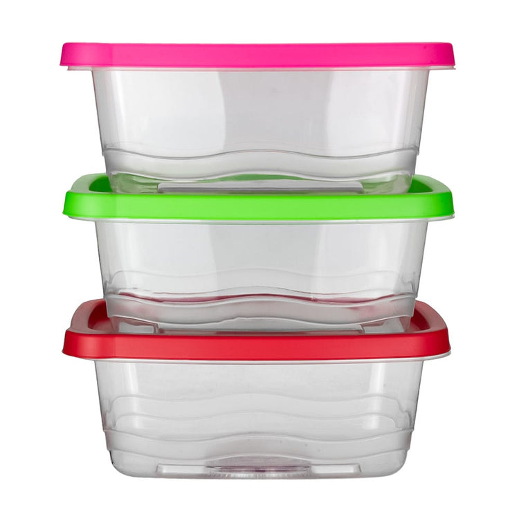 Juego de contenedores de plástico 3 piezas 1.13 L 200-8033-RBW Home Sweet Home