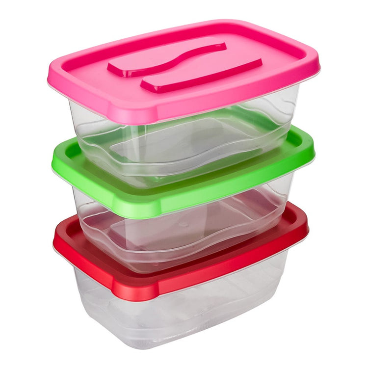 Juego de contenedores de plástico 3 piezas 1.13 L 200-8033-RBW Home Sweet Home