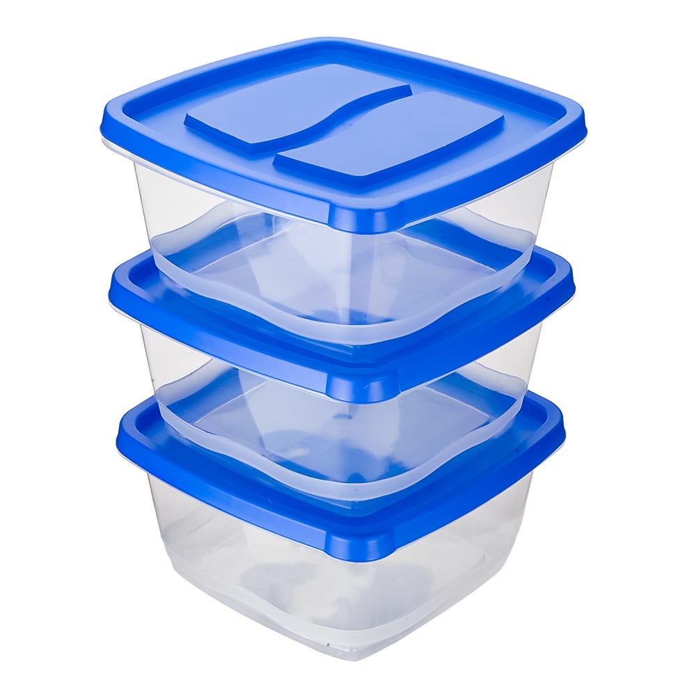 Juego de contenedores de plástico 3 piezas 200-8037 Home Sweet Home