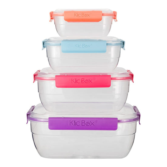 Juego de contenedores de plástico 4 piezas 200-4344-36 Home Sweet Home