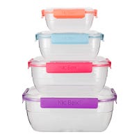 Juego de contenedores de plástico 4 piezas 200-4344-36 Home Sweet Home