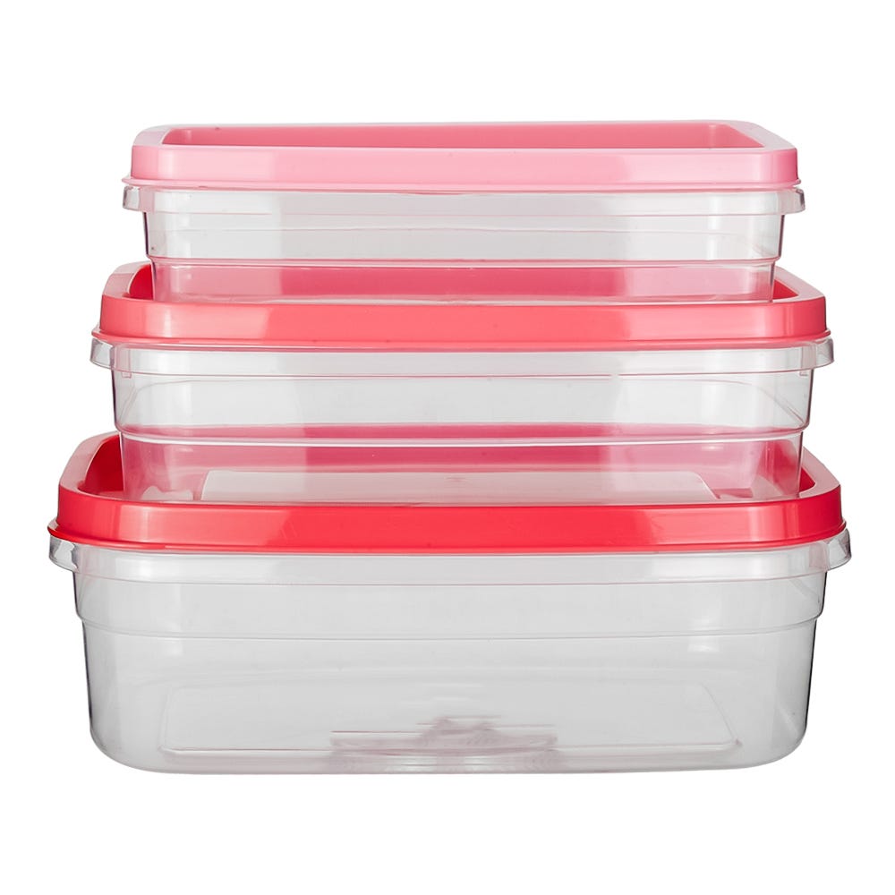 Juego de contenedores de plástico 3 piezas 200-9033-60 Home Sweet Home