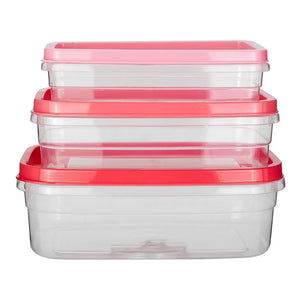 Juego de contenedores de plástico 3 piezas 200-9033-60 Home Sweet Home