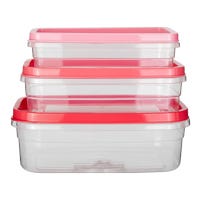 Juego de contenedores de plástico 3 piezas 200-9033-60 Home Sweet Home