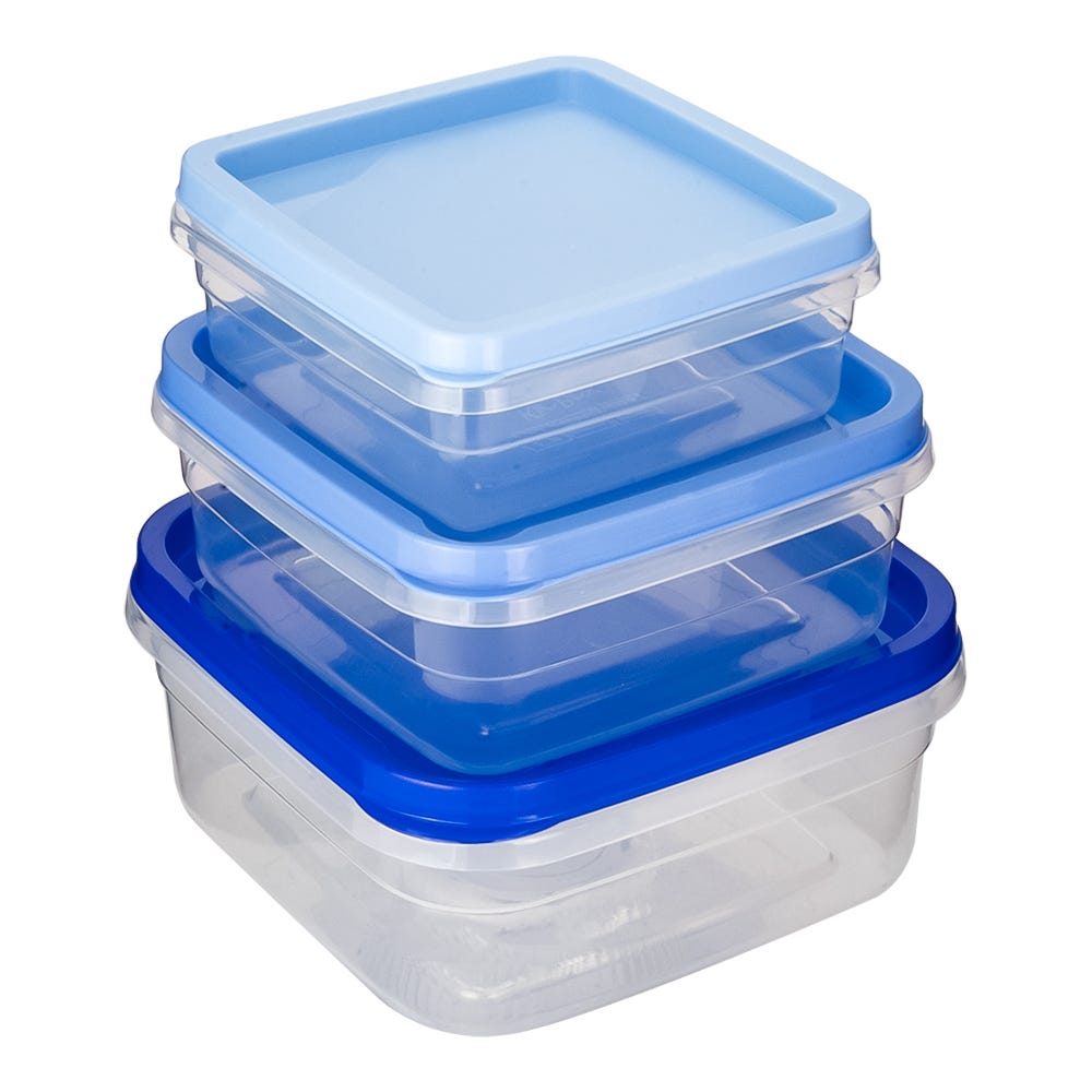 Juego de contenedores de plástico 3 piezas 200-9133-60 Home Sweet Home