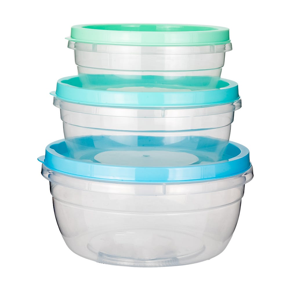 Juego de contenedores de plástico 3 piezas 200-9233-60 Home Sweet Home