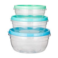 Juego de contenedores de plástico 3 piezas 200-9233-60 Home Sweet Home