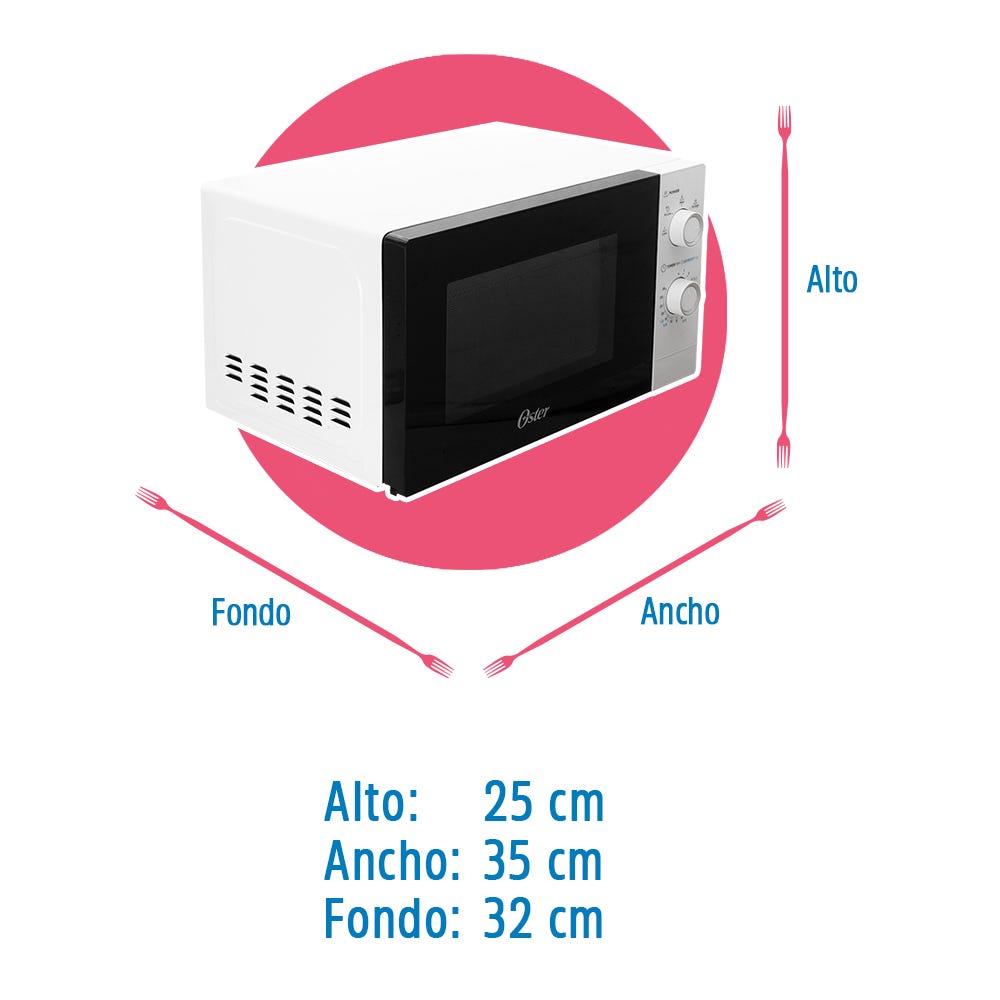 Horno de microondas Perilla OGM3701 Oster