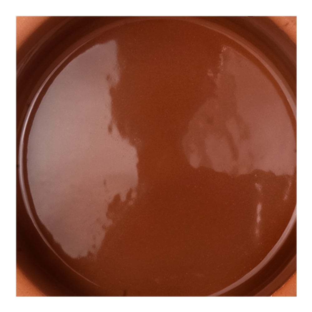 Tazón redondo de barro con esmalte en interior para hornear 13 x 3 cm Viapot