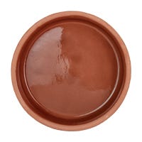 Tazón redondo de barro con esmalte en interior para hornear 13 x 3 cm Viapot