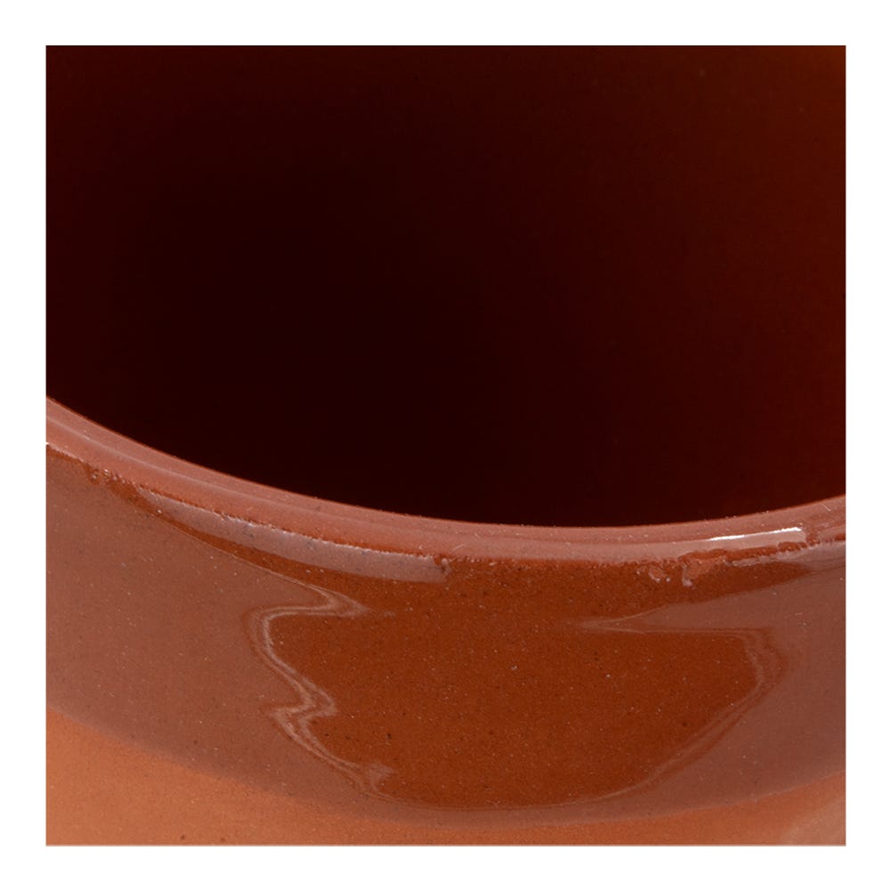 Vaso de barro con esmalte en interior 330 ml 9 x 9.5 cm Viapot