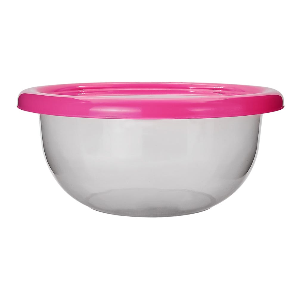 Tazón redondo de plástico con tapa 2 L 008035 Kitchen Pro