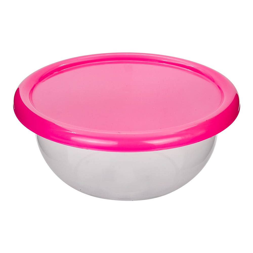 Tazón redondo de plástico con tapa 2 L 008035 Kitchen Pro