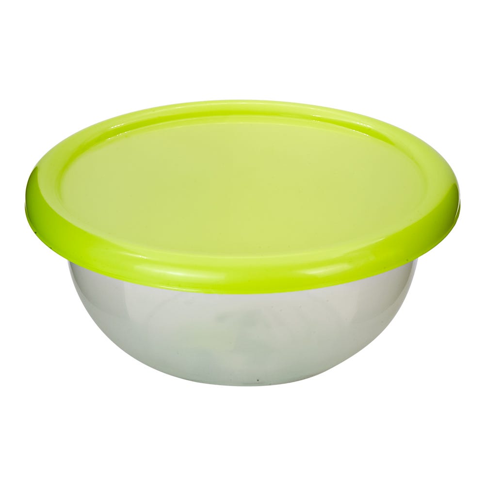 Tazón redondo de plástico con tapa 2 L 008035 Kitchen Pro