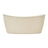 Canasta para ropa de plástico con diseño Rattan Ovalo 40 L 011078 Home Pro