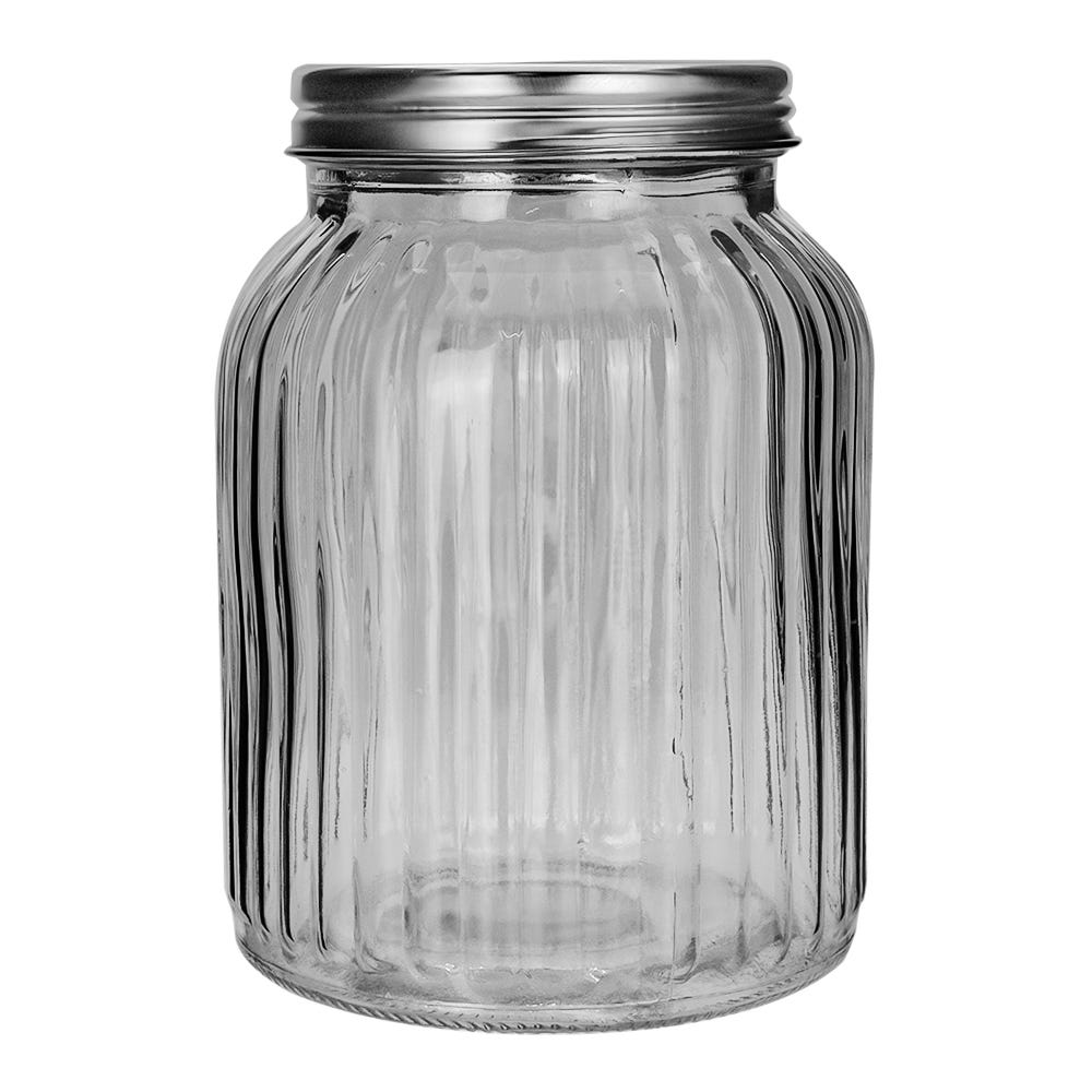 Juego de 3 contenedores vidrio con tapa ATGS05 Home Sweet Home