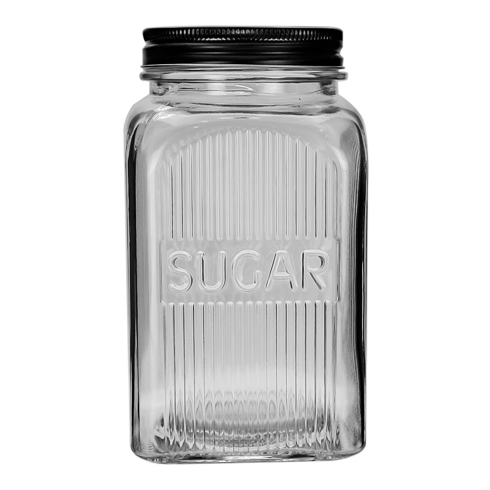 Juego de 3 contenedores vidrio con tapa 1 L ATGS19 Home Sweet Home