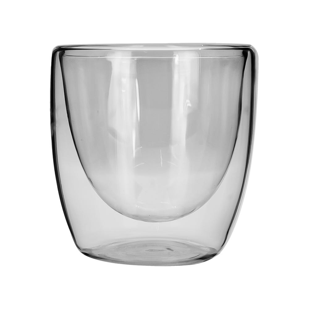 Juego de 2 vasos de vidrio de doble pared 100 ml BG18 Home Sweet Home