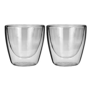 Juego de 2 vasos de vidrio de doble pared 140 ml BG19 Home Sweet Home