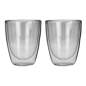 Juego de 2 vasos de vidrio de doble pared 250 ml BG20 Home Sweet Home