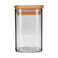Frasco de vidrio con tapa de bambú 220 ml SG300 Home Sweet Home 