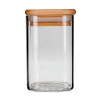 Frasco de vidrio con tapa de bambú 220 ml SG300 Home Sweet Home