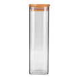 Frasco de vidrio con tapa de bambú 500 ml SG540 Home Sweet Home