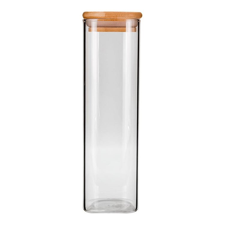 Frasco de vidrio con tapa de bambú 500 ml SG540 Home Sweet Home
