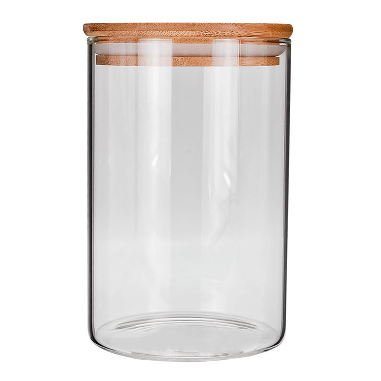Frasco de vidrio con tapa de bambú 900 ml RG950 Home Sweet Home