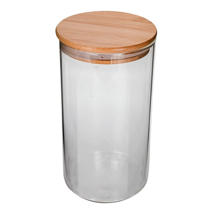 Frasco de vidrio con tapa de bambú 1.2 RG1350 Home Sweet Home