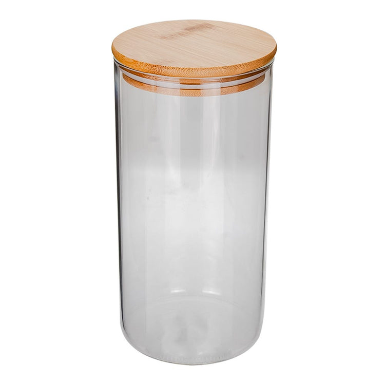 Frasco de vidrio con tapa de bambú 1.3 L RG1700 Home Sweet Home