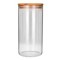 Frasco de vidrio con tapa de bambú 1.3 L RG1700 Home Sweet Home