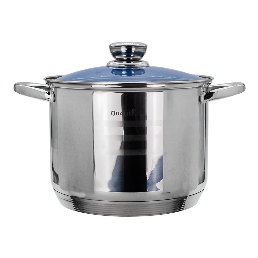 Batería de cocina acero inoxidable acabado espejo 12 piezas Kuche Qualité