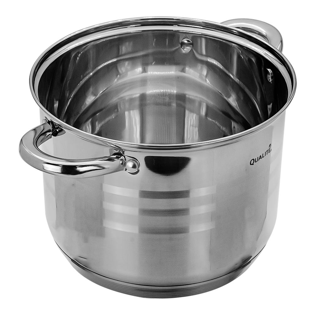 Batería de cocina acero inoxidable acabado espejo 12 piezas Kuche Qualité