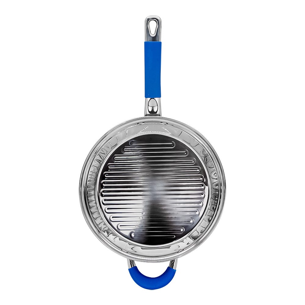 Batería de cocina acero inoxidable acabado espejo 12 piezas Tasse Qualité