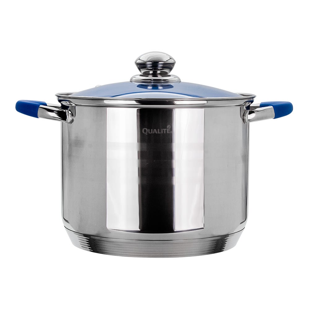 Batería de cocina acero inoxidable acabado espejo 12 piezas Tasse Qualité