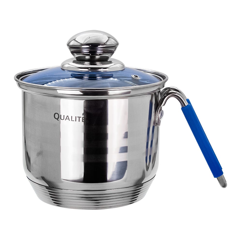 Batería de cocina acero inoxidable acabado espejo 12 piezas Tasse Qualité